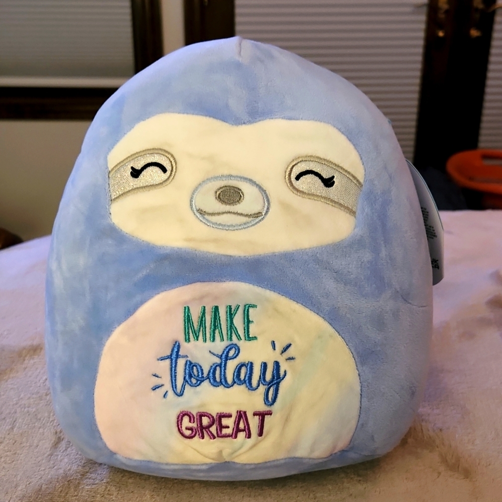Original Squishmallows: "Helene" inspiring Sloth. Squishdate 6-7-21 8" NWT